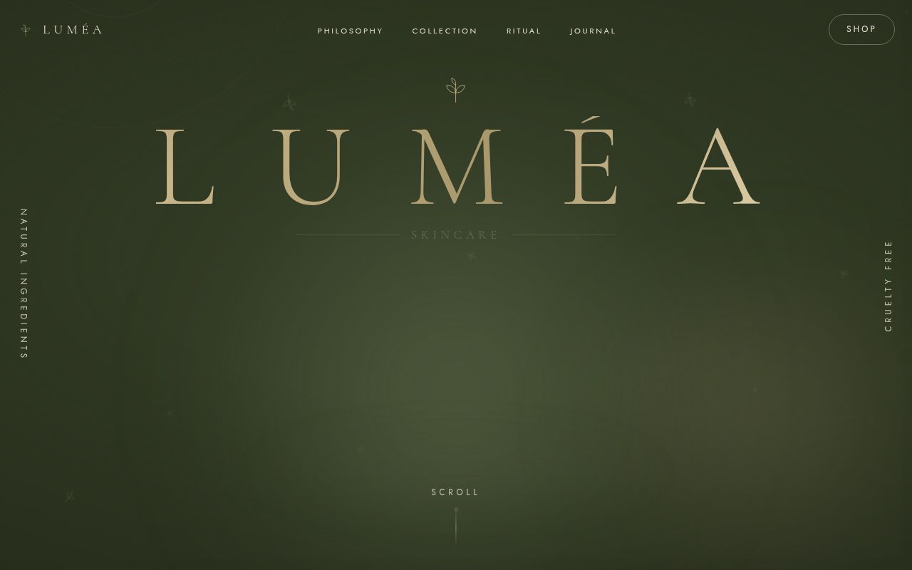 Lumea Skin Care website design